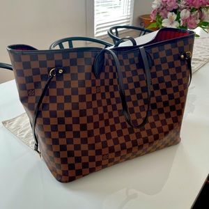 Authentic Louis Vuitton Neverfull GM Damier Ebene
